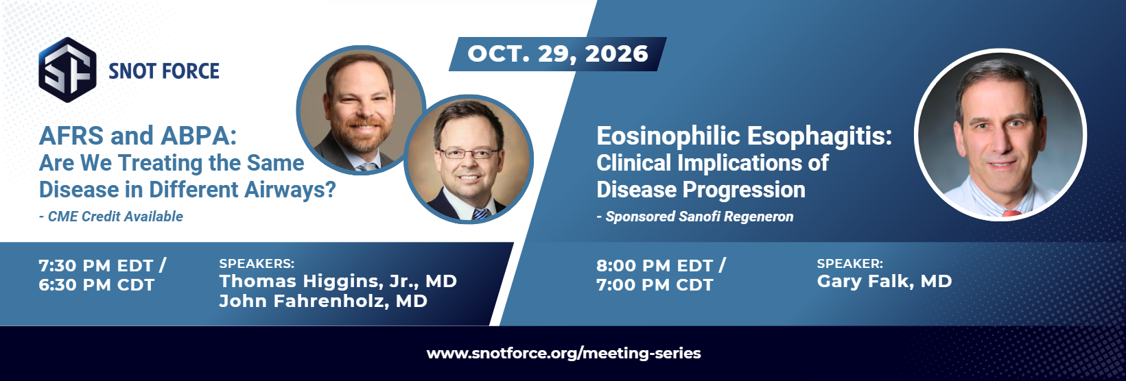 Snot Force Alliance Webinar