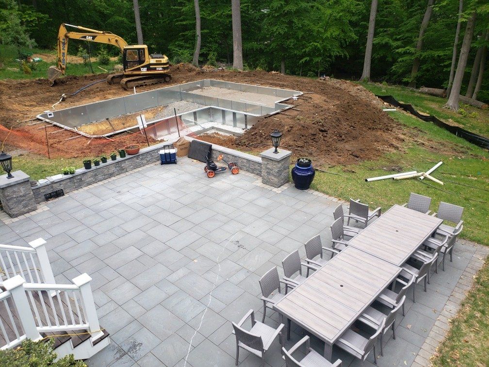 Before Adding Backyard Grass — Middletown, NJ — Precision Landscape Contractors