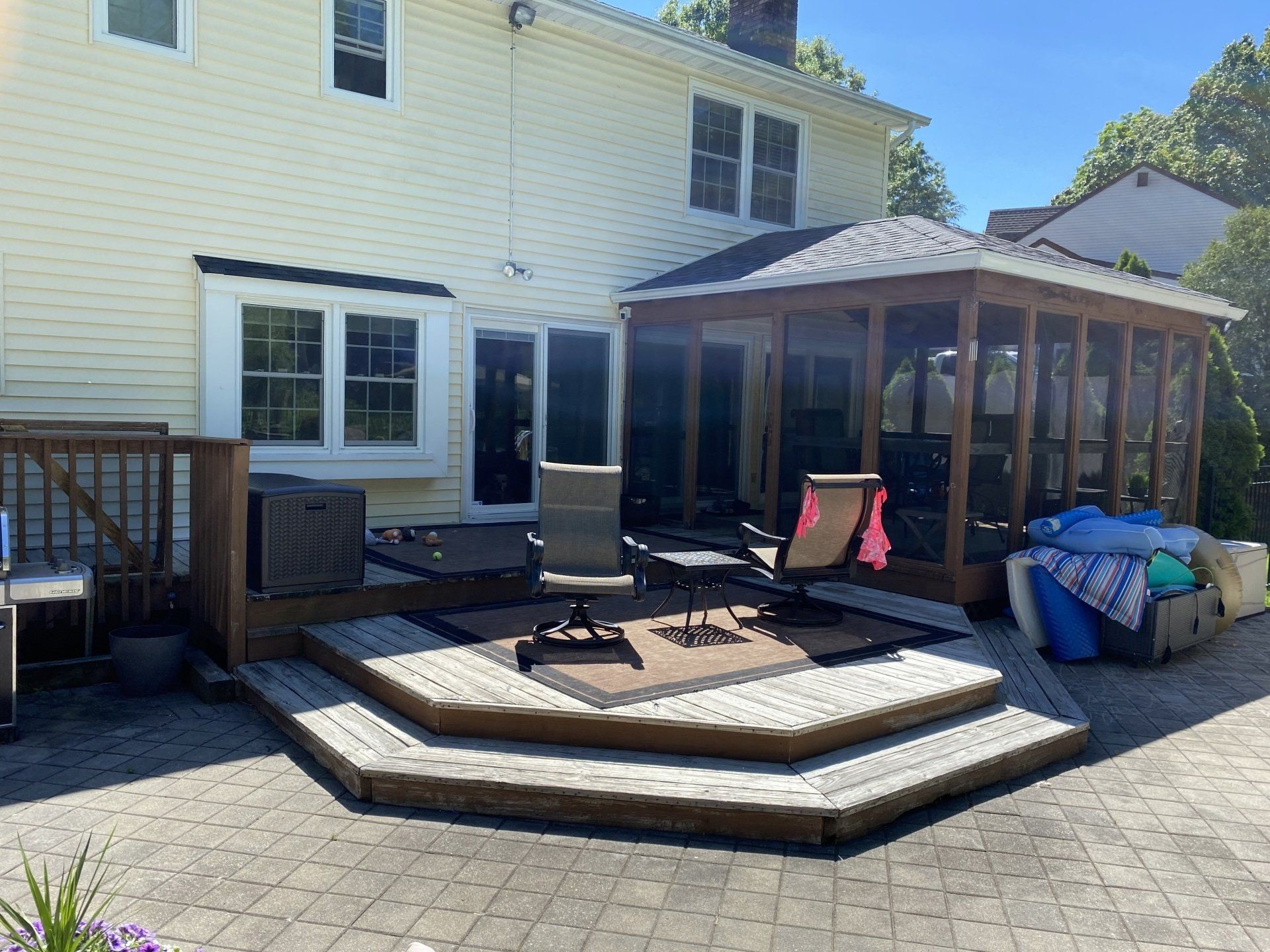 Before Adding Backyard Grass — Middletown, NJ — Precision Landscape Contractors