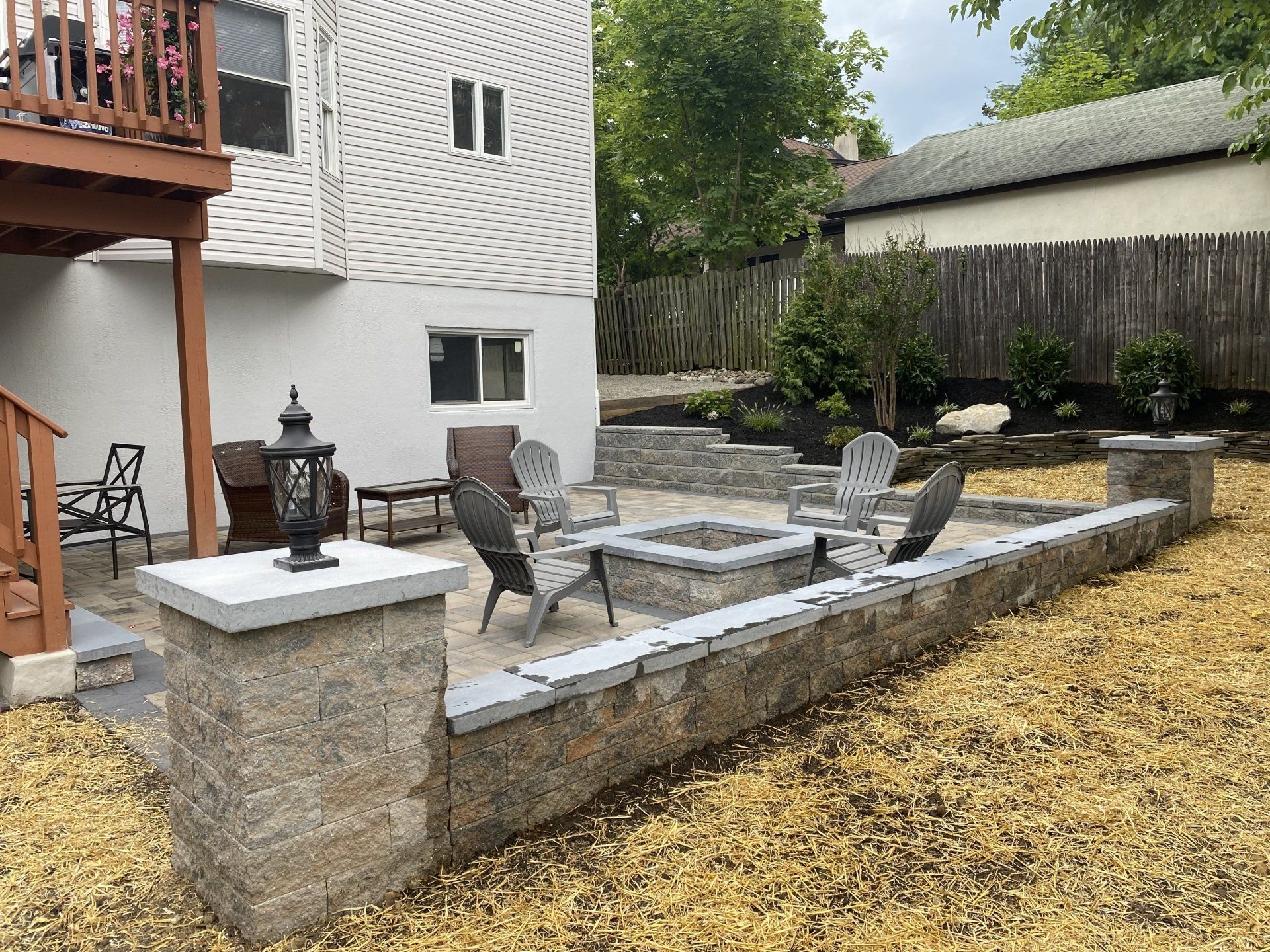 After Adding Backyard Grass — Middletown, NJ — Precision Landscape Contractors