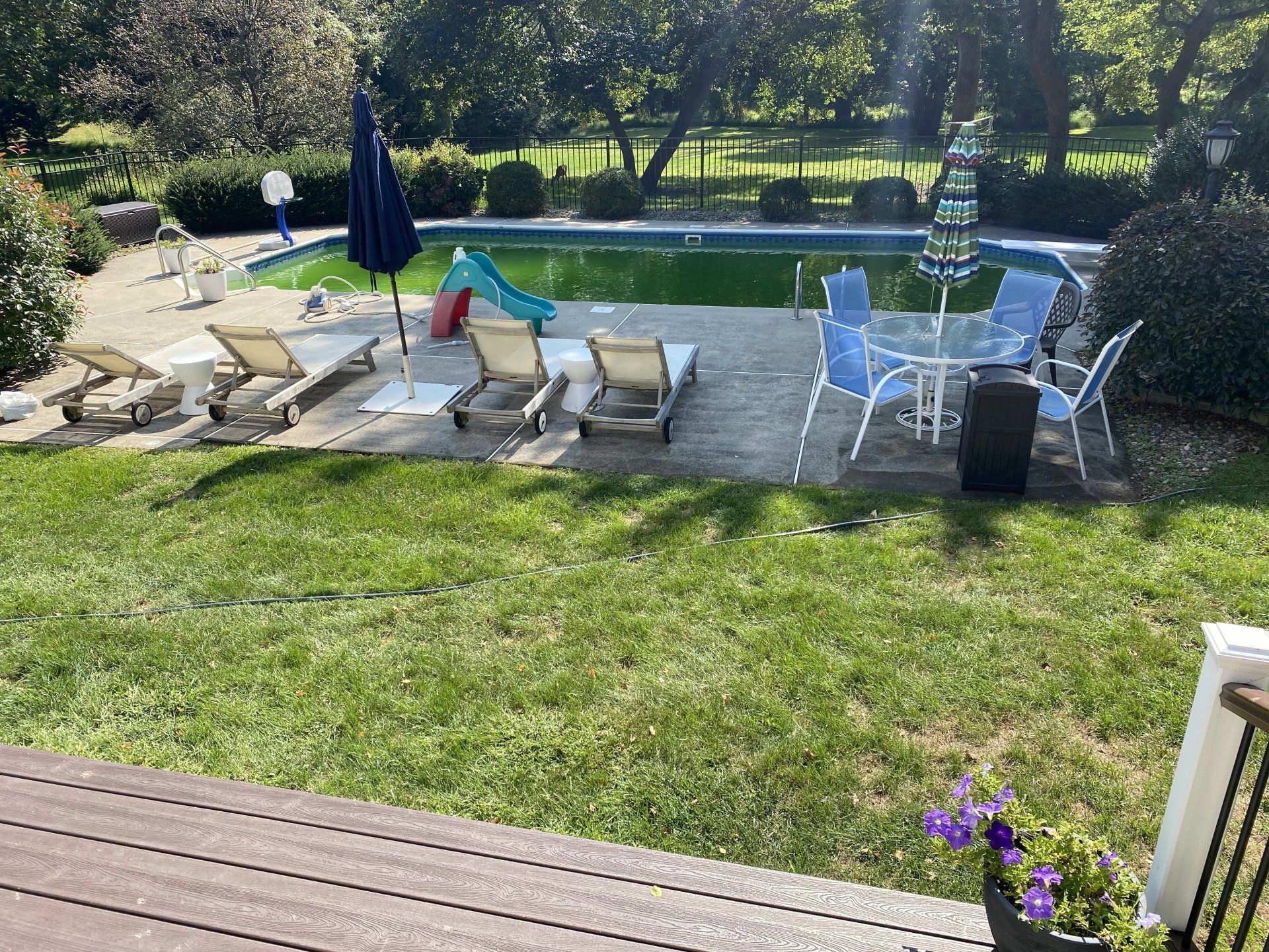 Before Adding Backyard Grass — Middletown, NJ — Precision Landscape Contractors