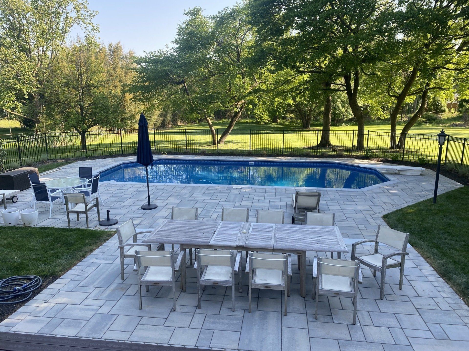 After Adding Backyard Grass — Middletown, NJ — Precision Landscape Contractors