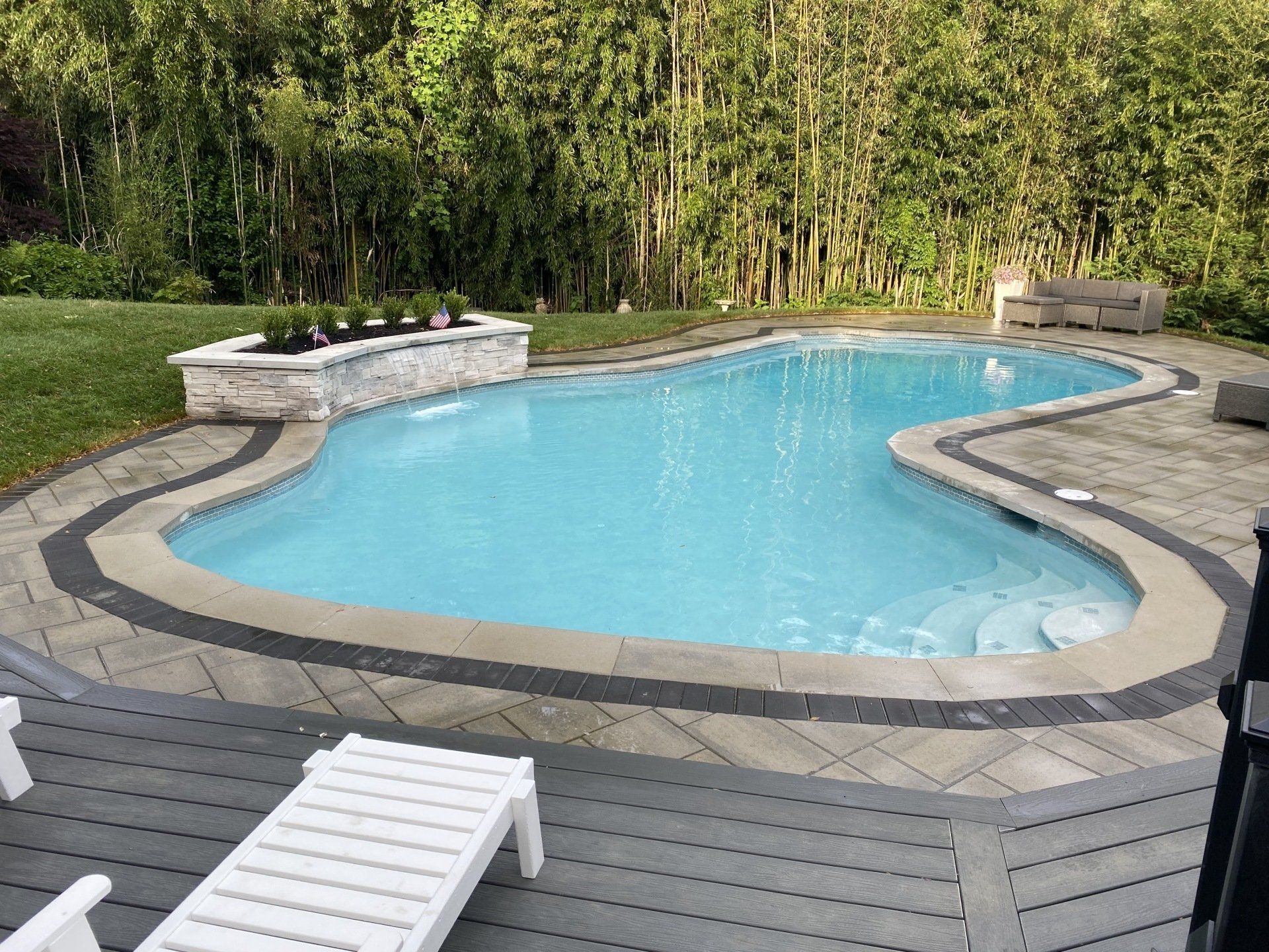After Adding Backyard Grass — Middletown, NJ — Precision Landscape Contractors