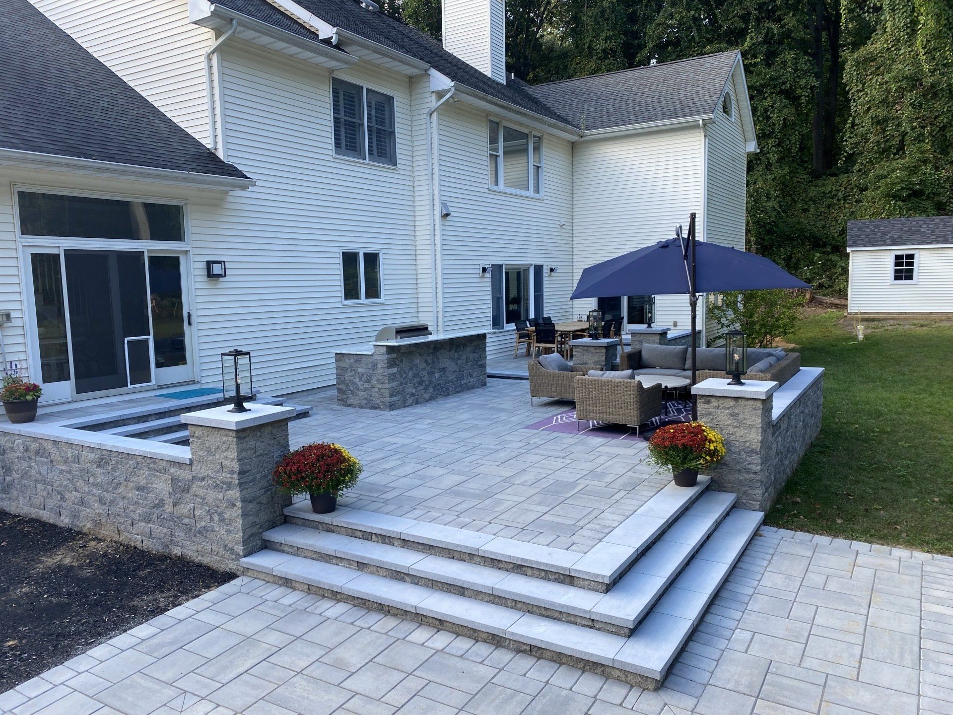 After Adding Backyard Grass — Middletown, NJ — Precision Landscape Contractors