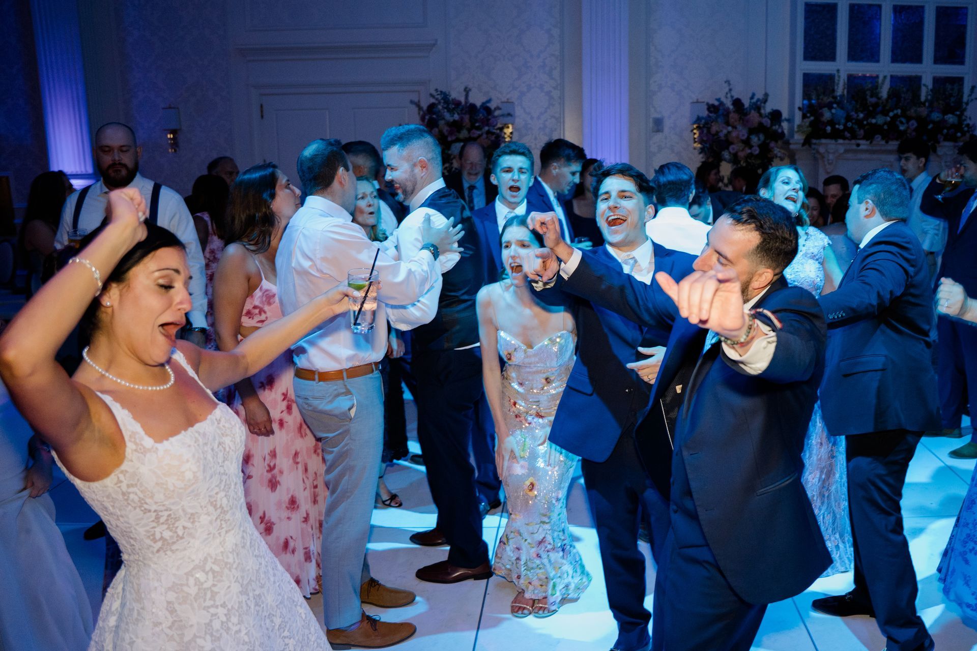 New Jersey wedding entertainment at The Palace at Somerset Park, Francina and Jake's reception in th