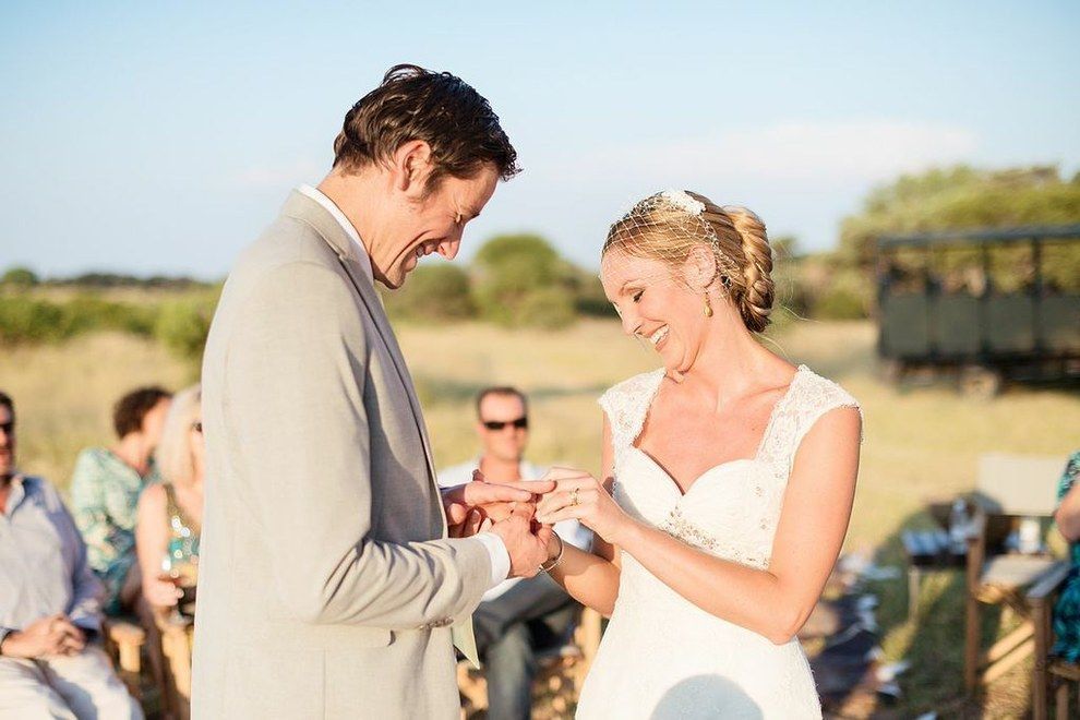 But their wedding was a little different from everyone else's. That's because they had eight different weddings, in eight different countries.