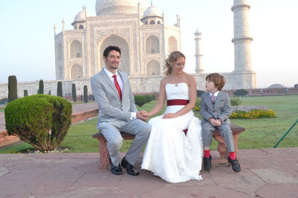Amelia said that even when they returned home, they didn't have a traditional wedding.