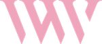 The logo for workout with whitney is pink and white.