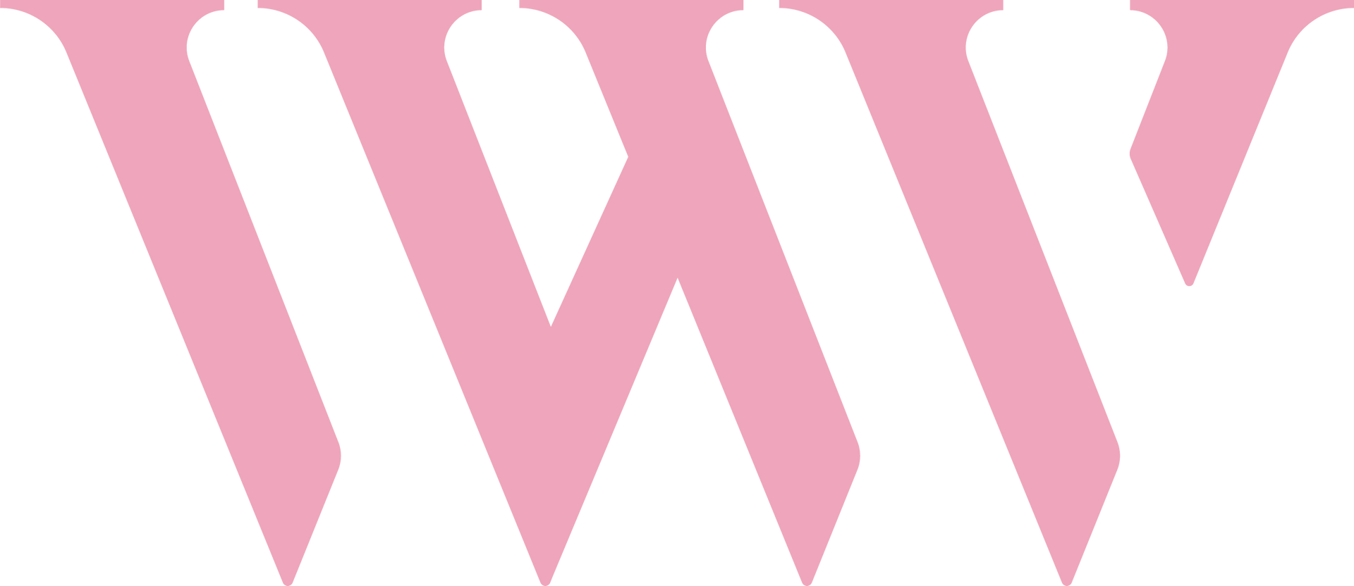 The logo for workout with whitney is pink and white.