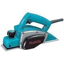 Blue Makita power planer tool.