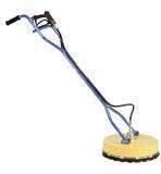 Pressure washer surface cleaner on a white background. It is blue and yellow.