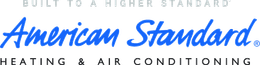 The logo for american standard heating and air conditioning