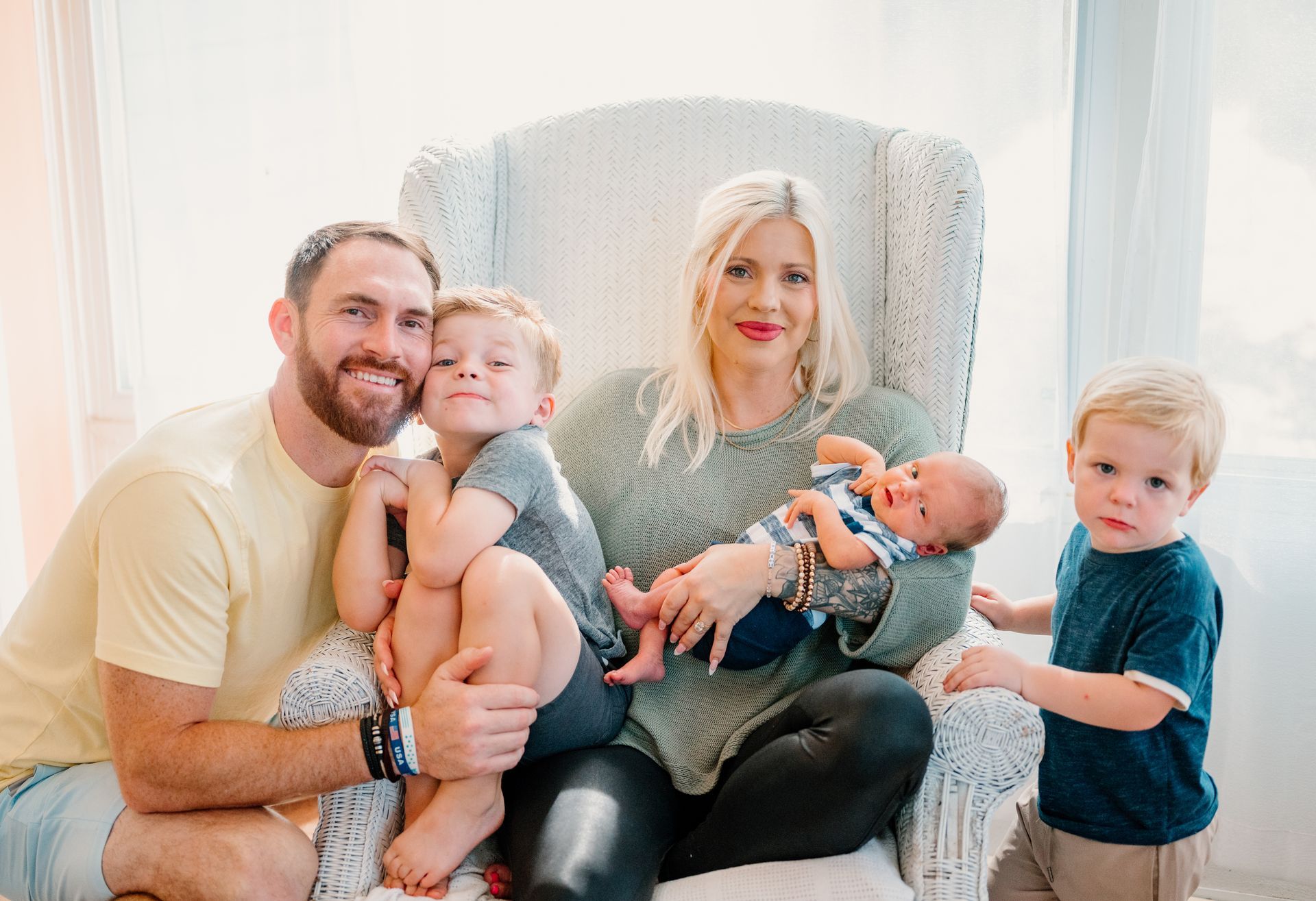Joel and his family — owner of Coastal Family Roofing, Pensacola FL, Gulf Breeze FL, Navarre FL roofing contractor