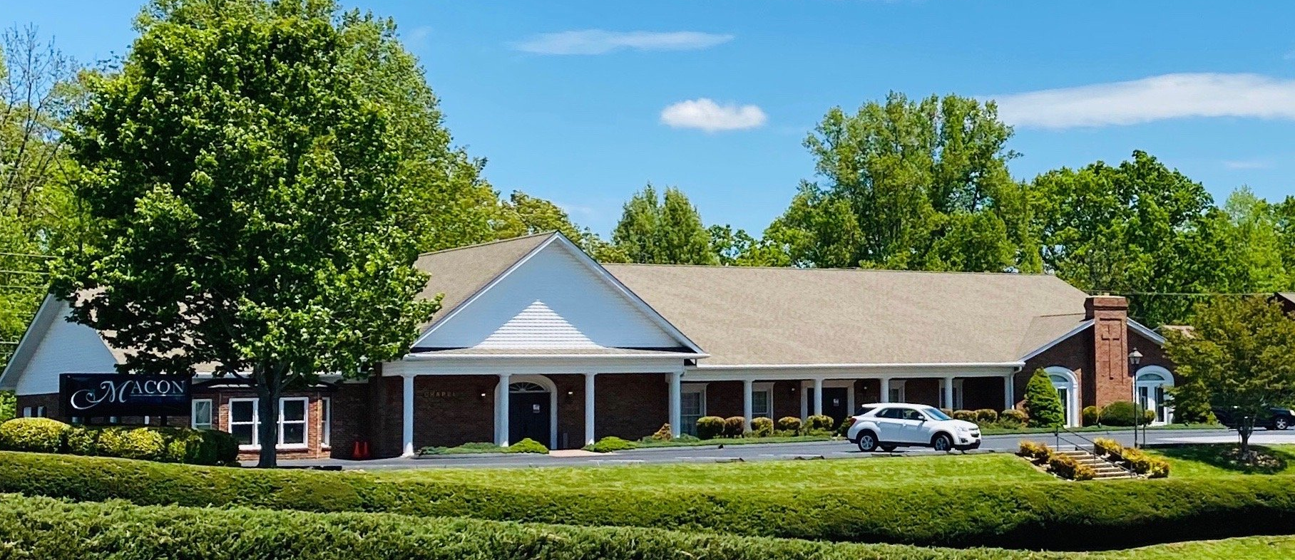 Macon Funeral Home on a sunny day