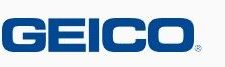GEICO logo in blue text on a white background