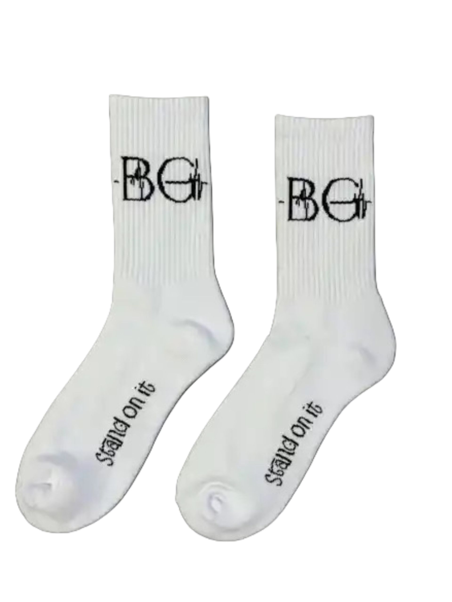 Cotton crew socks with bloodlinee logo