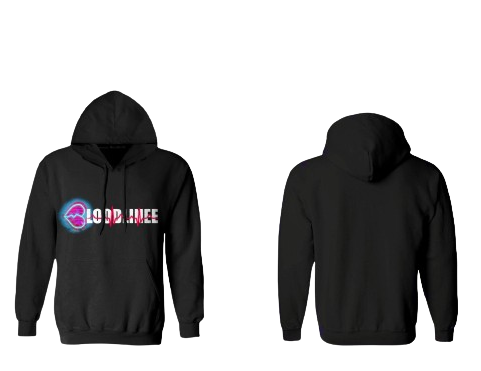 Black hoodie with 