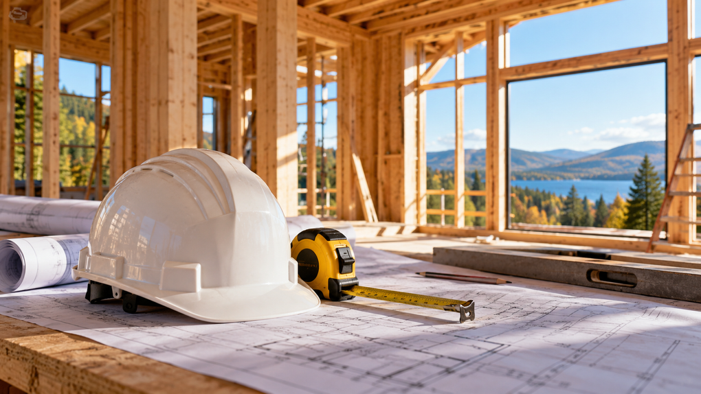Gestionnaire au travail sur un projet de construction résidentiel