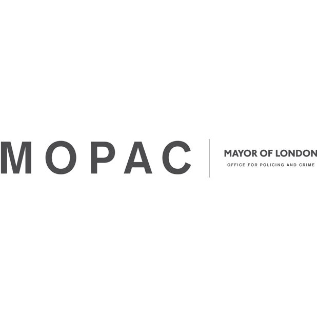 The logo for the mayor of london is black and white.