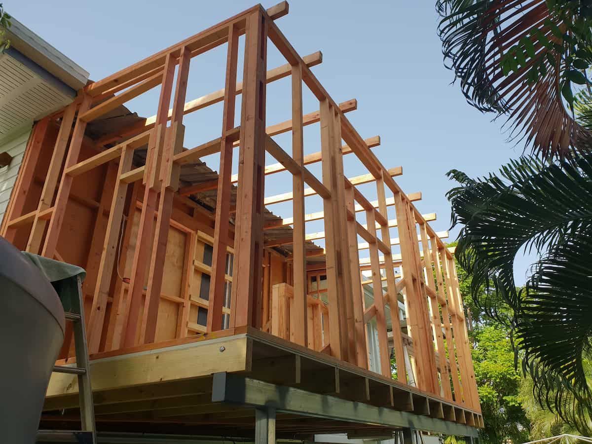 A House That is Being Built With Wooden Frames — Gaspen Builders & Carpenters in Kirwan, QLD