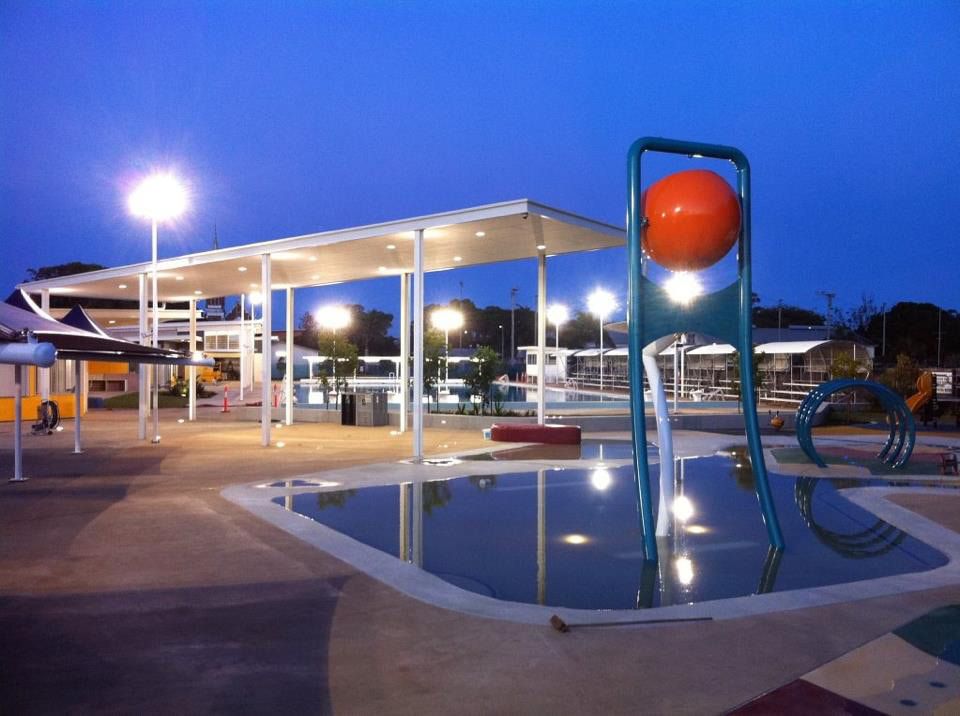 A Playground With a Large Orange Ball in the Middle — Watkins Electrical In Pialba, QLD