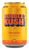 Orange Bubble Kush soda THC can with 10mg THC label, 12 fl oz.