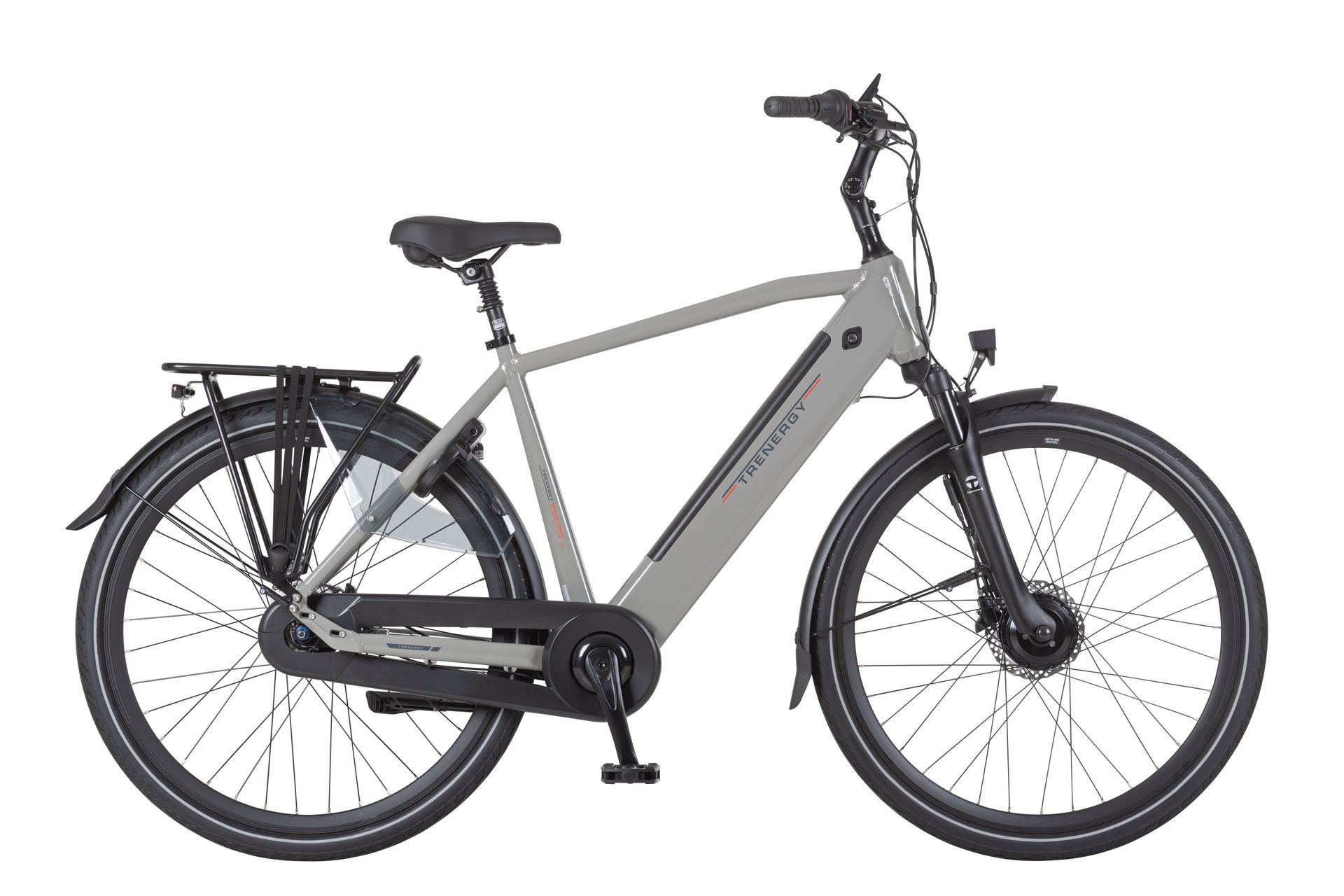 Een zwarte elektrische fiets van Kalkhoff zit op een witte achtergrond.