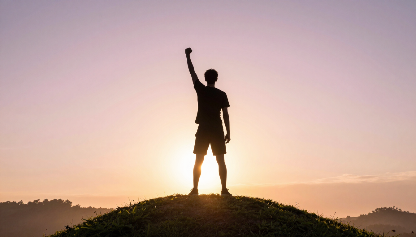 Success and achievement concept