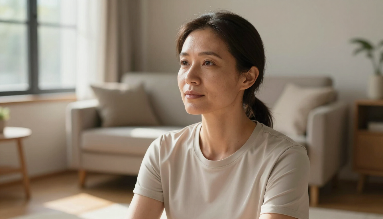 Person visualizing a confident path forward