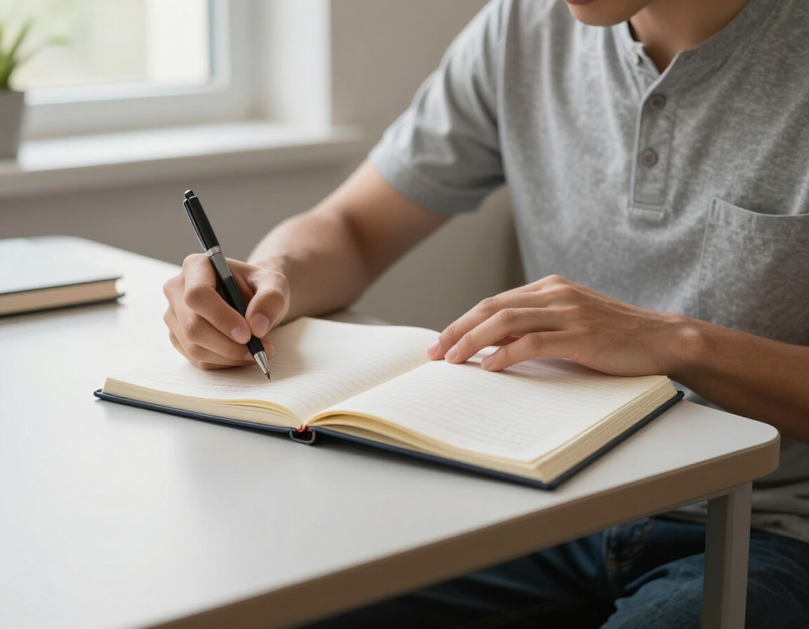 NLP learning exercise with notes and communication prompts