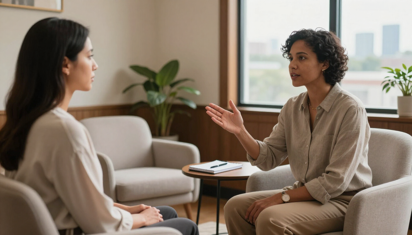 Hypnotherapy session explaining post-hypnotic suggestions