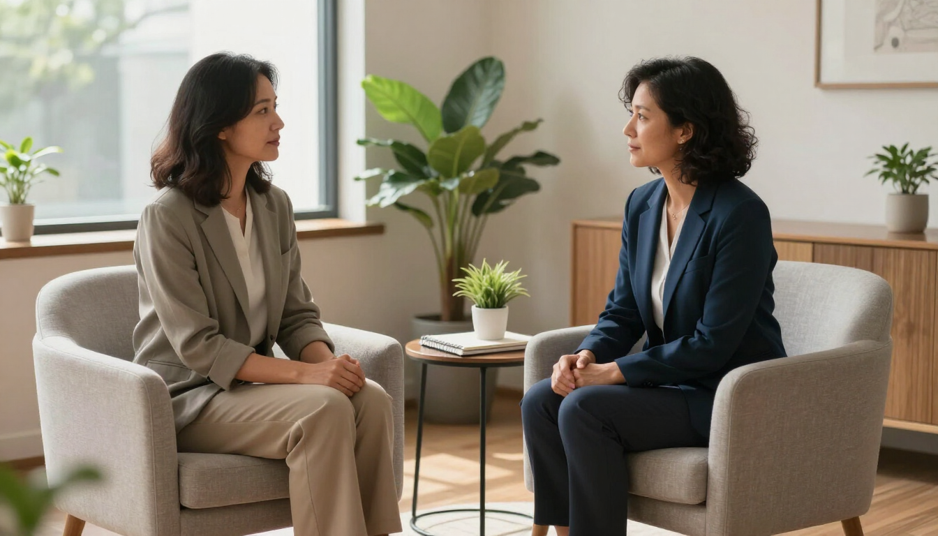A welcoming hypnotherapy consultation in Atlanta