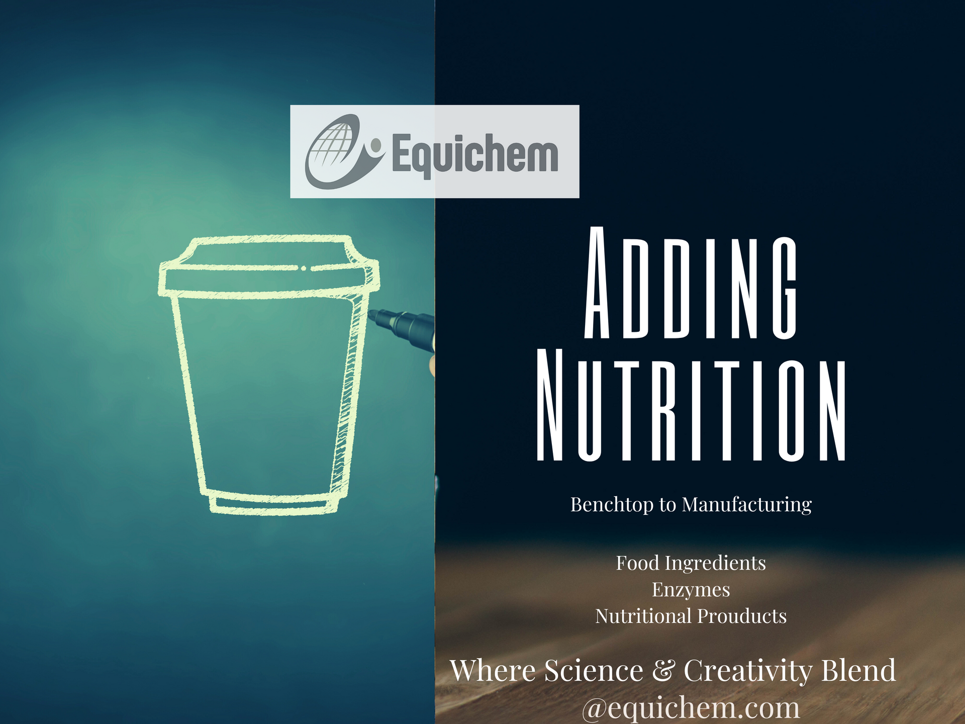 A poster that says adding nutrition on it