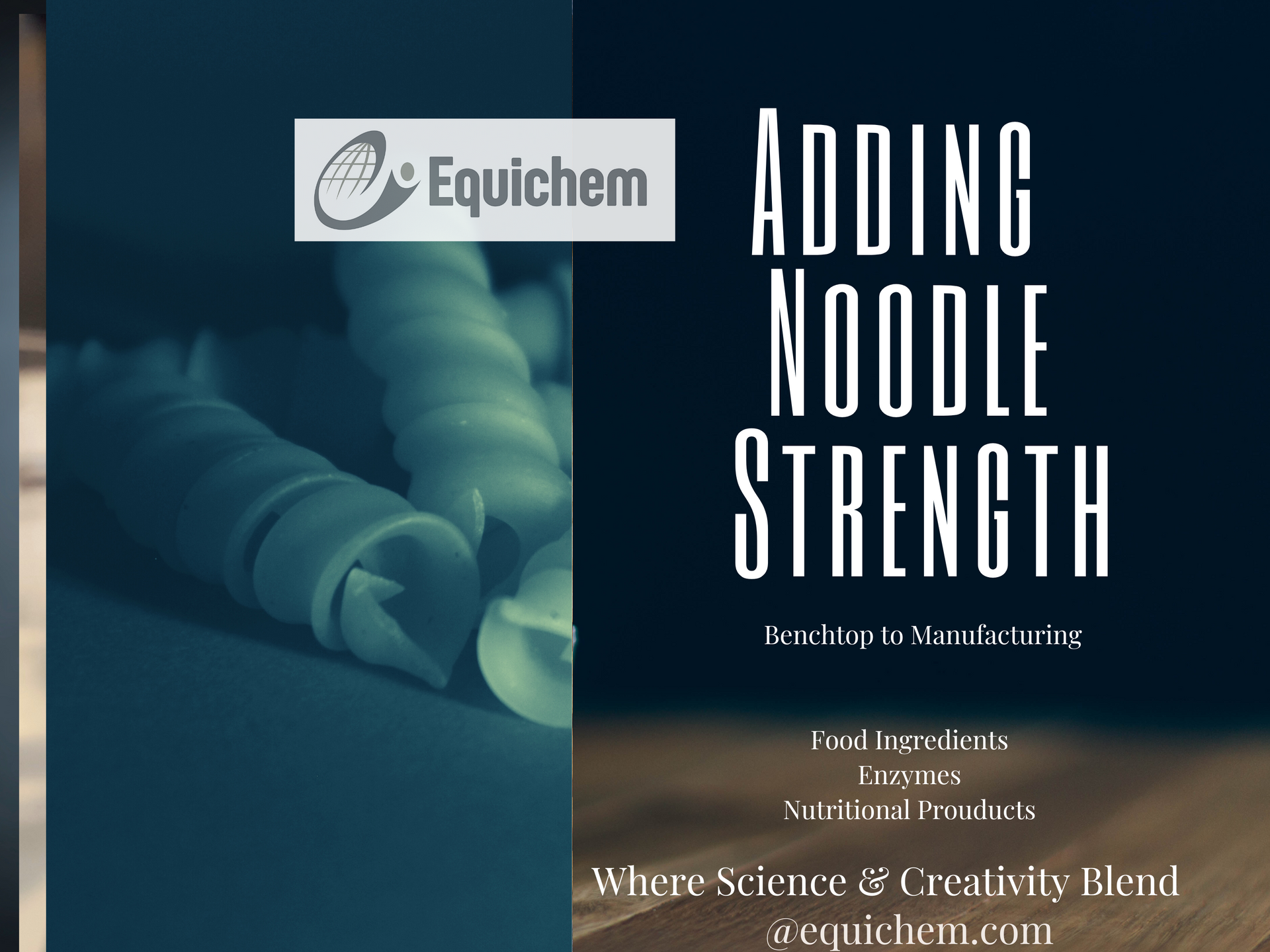 A book titled adding noodle strength by equichem