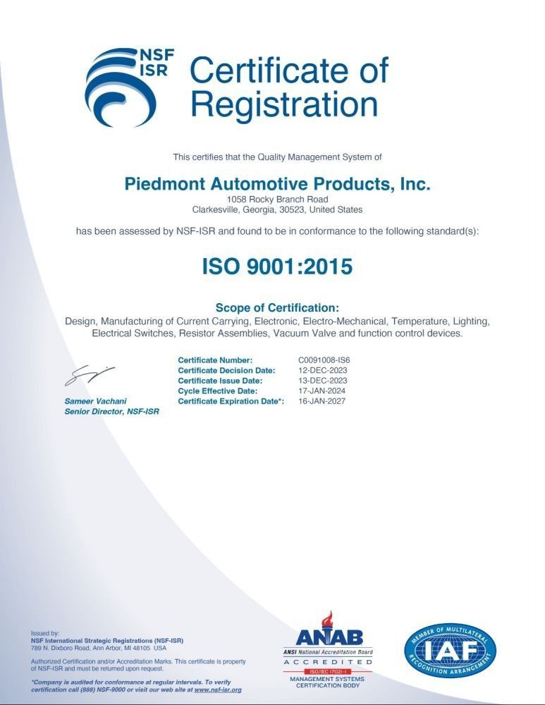 Certificate of Registration