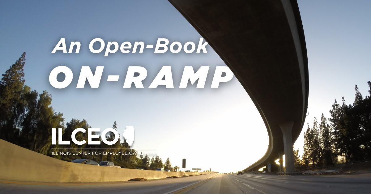 a highway on ramp at sunset with text and the ILCEO logo