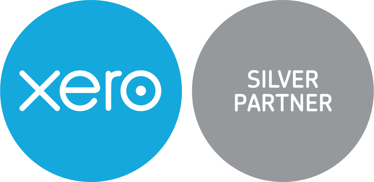 Xero logo beside a gray circle labeled “Silver Partner”