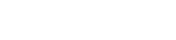 "FeelNice" in lichtblauw handschrift.