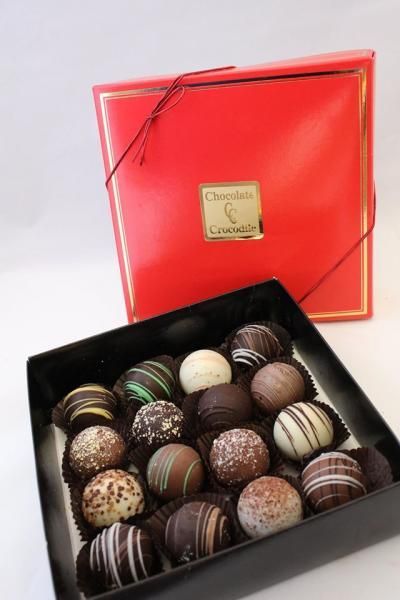 assorted chocolate truffles