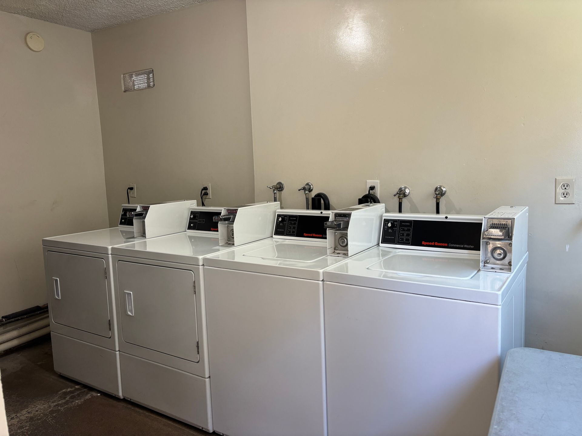 Photo of an apartment communities' laundry room