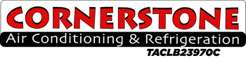 The logo for cornerstone air conditioning and refrigeration