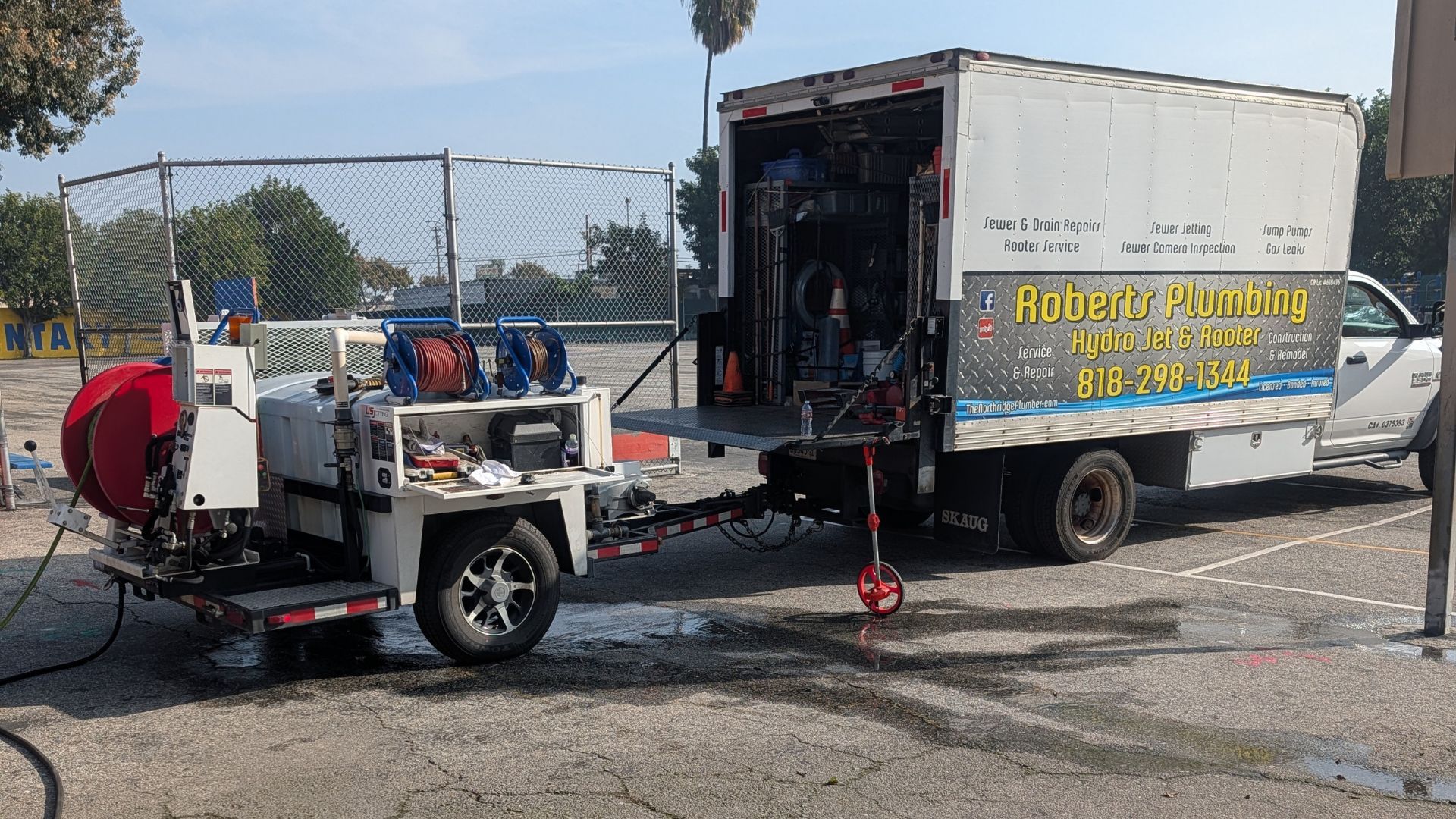 Truck and trailer, 