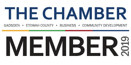 Logo for The Chamber, a business organization, featuring text