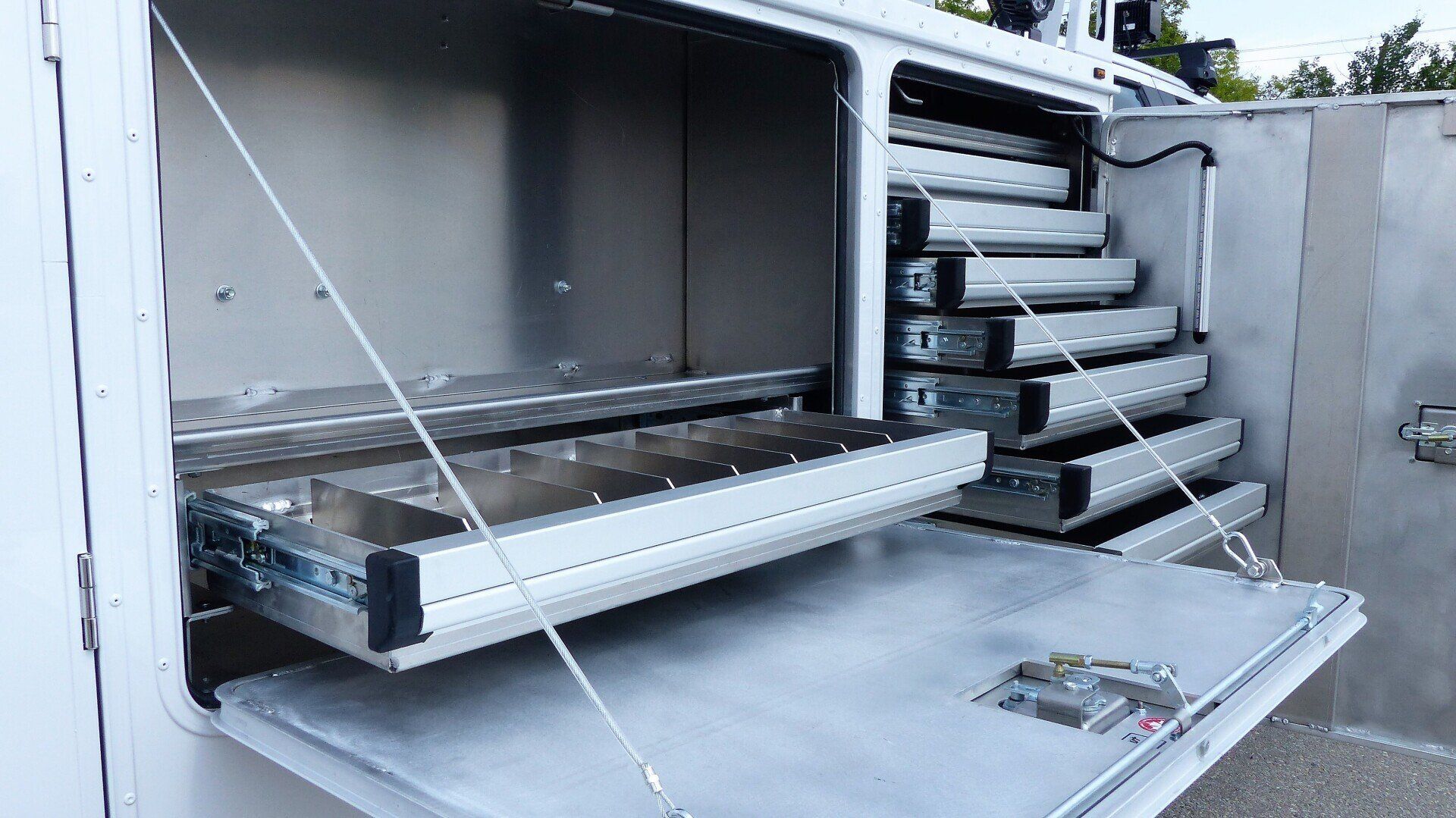 tiroir de carrosserie de camion intégré