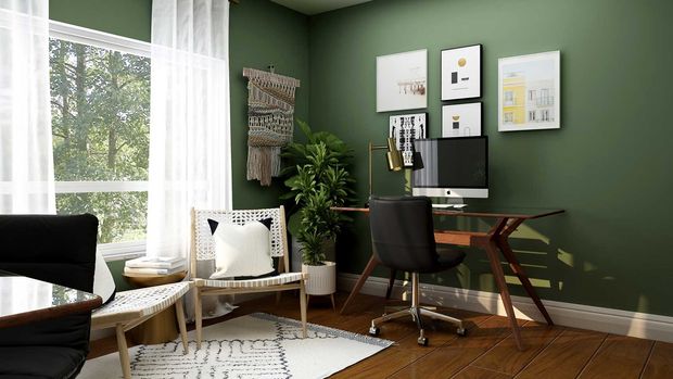 green office  room