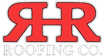 Red logo of "RHR" letters with the words "ROOFING CO." below.
