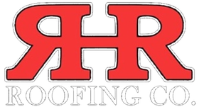Red logo of "RHR" letters with the words "ROOFING CO." below.