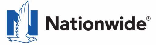 The logo for nationwide is a blue and white logo with a bird on it.