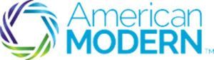 A logo for american modern with a colorful design
