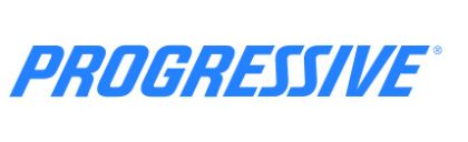 The progressive logo is blue and white on a white background.